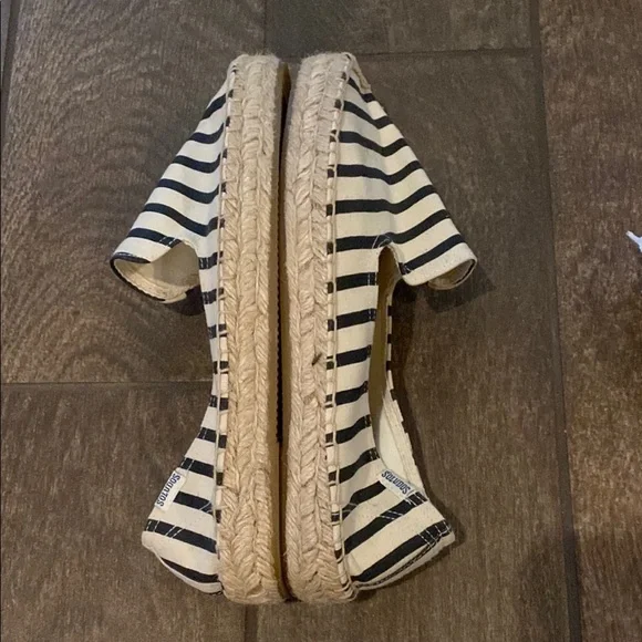 Striped Espadrille Flats - Picture 6 of 7
